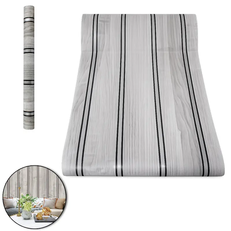 PAPEL DE PAREDE ROLO AUTOADESIVO LAMINADO MADEIRA 45CMX5M
