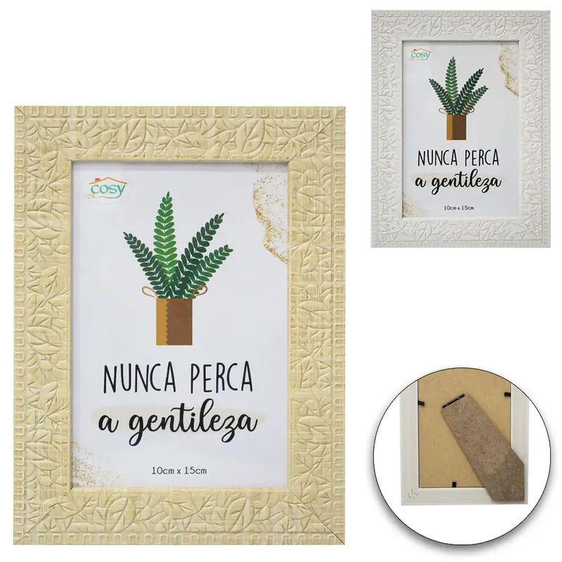 PORTA RETRATO 10X15 COM MOLDURA DE PLASTICO TMD