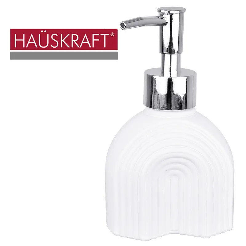 PORTA SABONETE LIQUIDO DE VIDRO ARCOS HAUSKRAFT 250ML