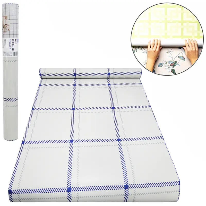 PAPEL DE PAREDE ROLO AUTOADESIVO 45CMX5M