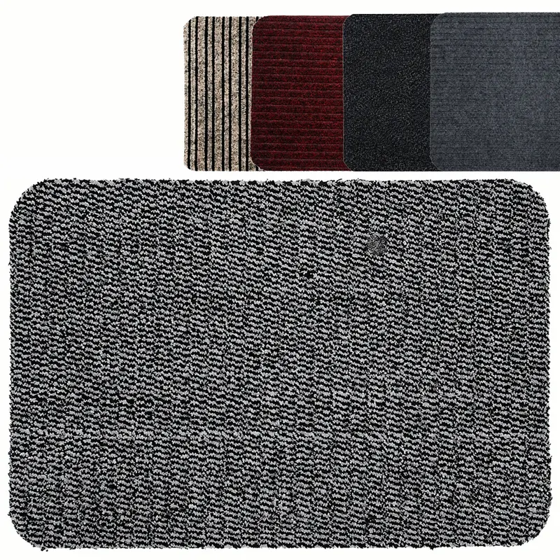 TAPETE DE PISO DE POLIESTER RETANGULAR ANTIDERRAPANTE 60X41CM