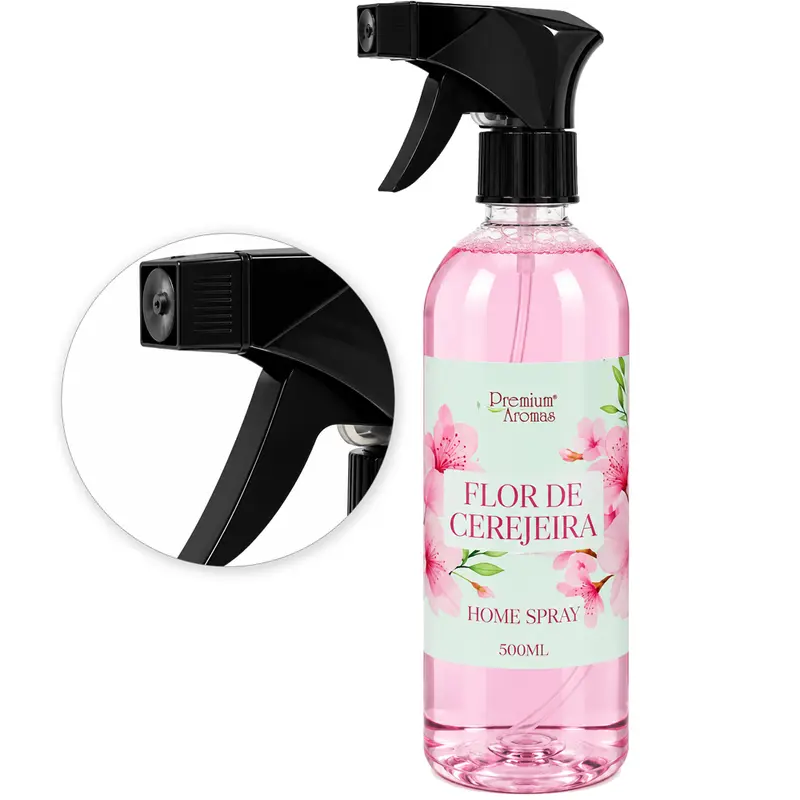 AROMATIZADOR DE AMBIENTE HOME SPRAY FLOR DE CEREJEIRA PREMIUM AROMAS 500ML