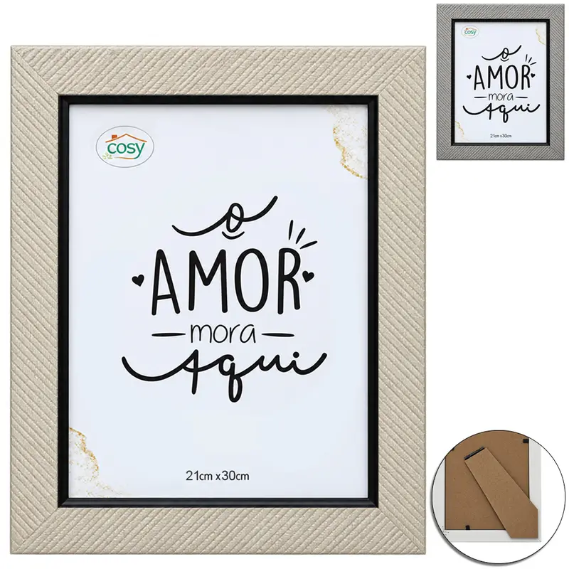 QUADRO PARA DIPLOMAS / CERTIFICADOS A4 DE PLASTICO 30X21CM