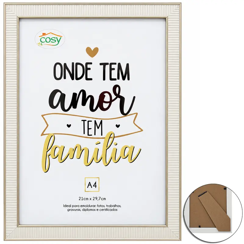 QUADRO PARA DIPLOMAS / CERTIFICADOS A4 DE PLASTICO TMD 29,7X21CM