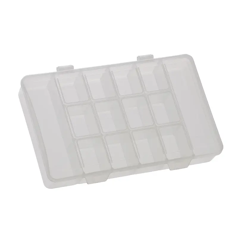 ESTOJO ORGANIZADOR DE PLASTICO RETANGULAR COM 14 DIVISORIAS MEDIO 23X14X4CM