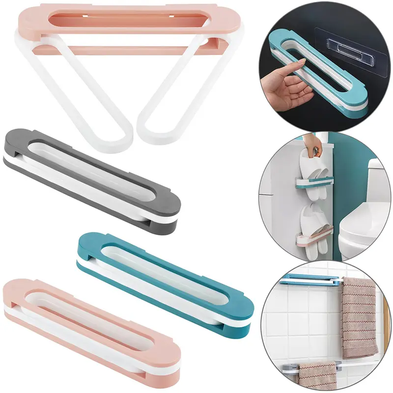 SUPORTE PRATELEIRA ORGANIZADOR DE PLASTICO RETRATIL COM AUTOADESIVO MULTIUSO COLORS 74X5,5X4CM