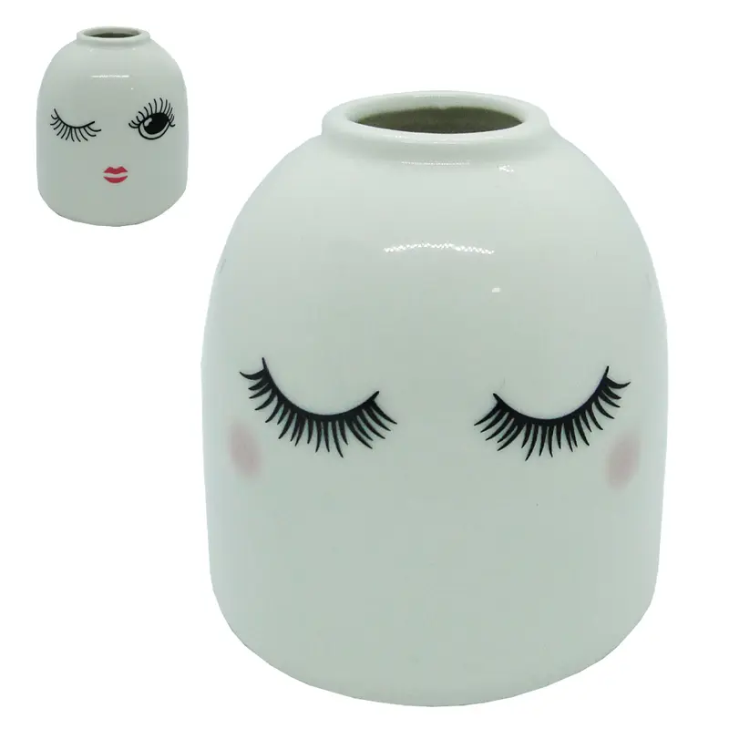 VASO DECORATIVO DE PORCELANA ESTAMPAS SORTIDAS 9,5X9CM DE Ø