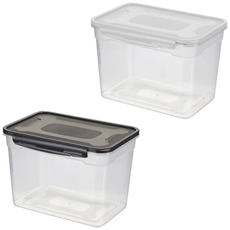 ORGANIZADOR CONTAINER DE PLASTICO RETANGULAR COM TAMPA E TRAVA 5,5L