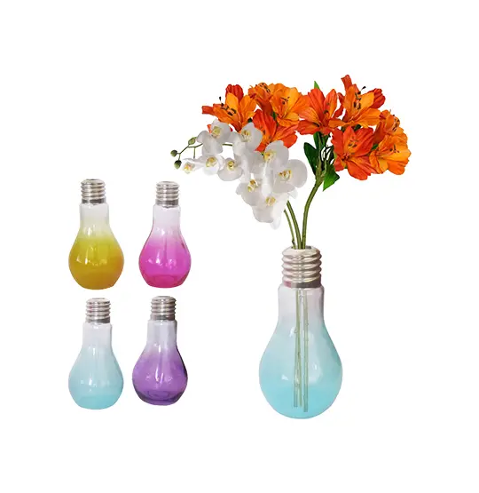 DIFUSOR DE AROMAS PARA AMBIENTES VASO DE VIDRO LAMPADA COLORS 17CM