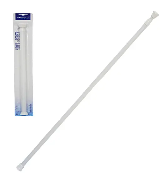 SUPORTE VARAO PORTA CORTINA EXTENSIVEL DE ALUMINIO 70 A 120CM