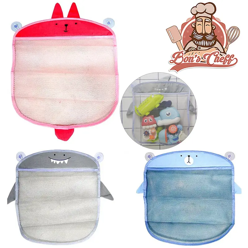 CESTO ORGANIZADOR DE POLIESTER DOBRAVEL TELADO BICHINHOS COM VENTOSA 40X36CM