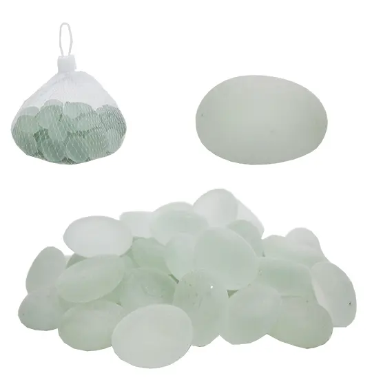 PEDRA DECORATIVA DE VIDRO FOSCO NA REDE
