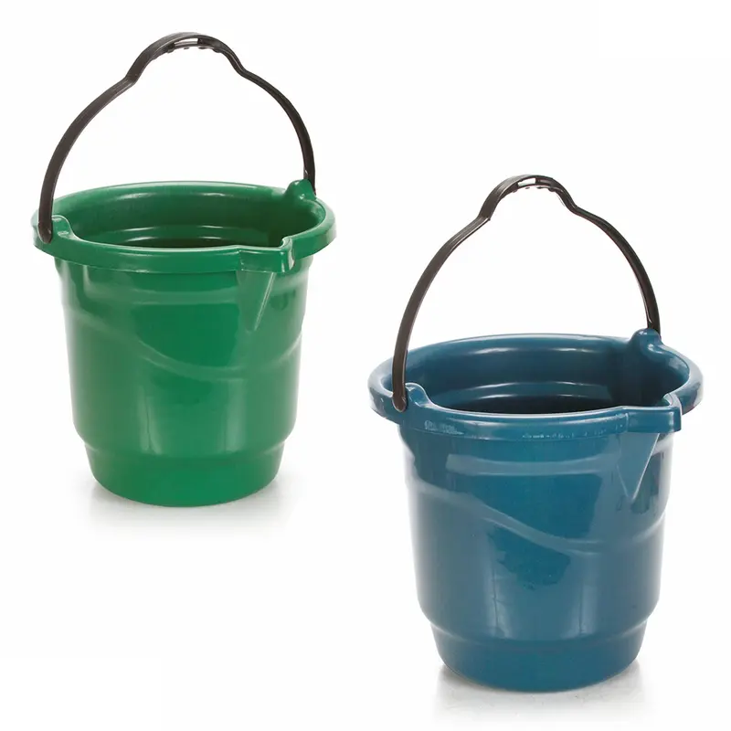 BALDE GRADUADO DE PLASTICO REDONDO COM BICO E ALCA 13,5L 29,5X31CM DE Ø