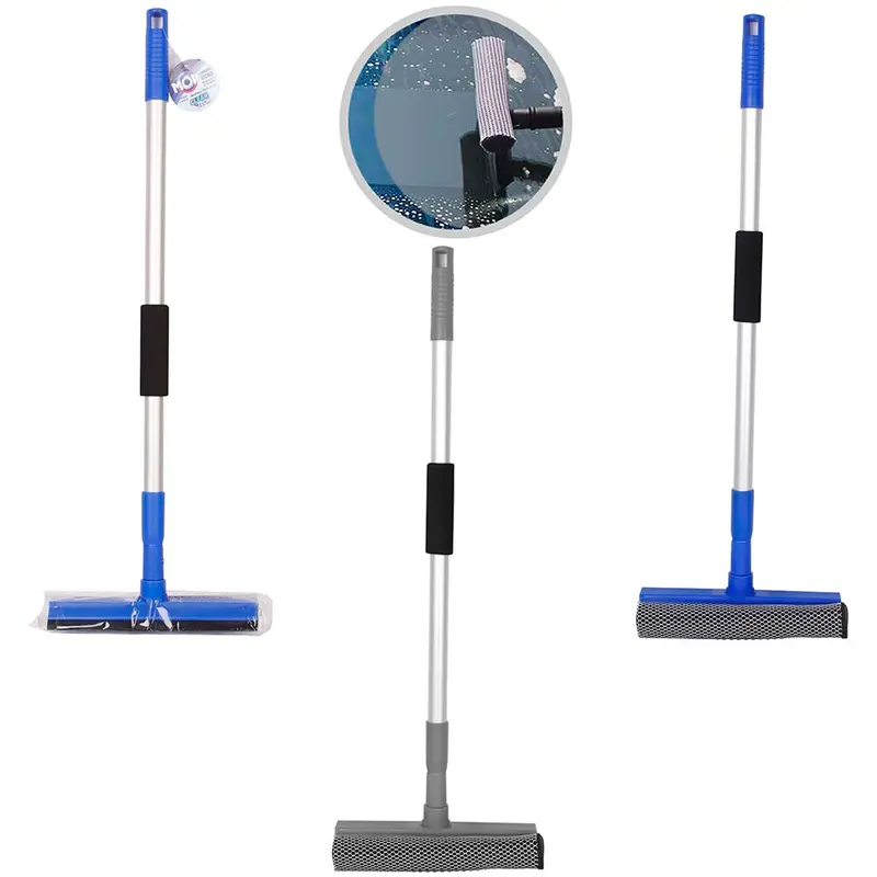 RODO LIMPA VIDRO COM ESPUMA + CABO EXTENSIVEL CLEAN TECH 96X20CM