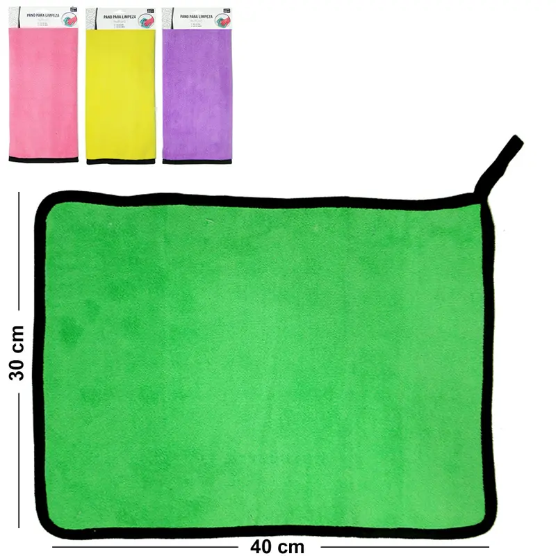 PANO DE LIMPEZA DE MICROFIBRA MULTIUSO PREMIUM 40X30CM
