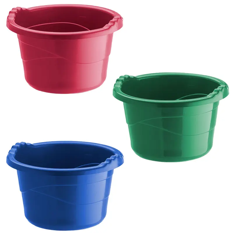 BACIA TACHO DE PLASTICO REDONDO COLORS 9L