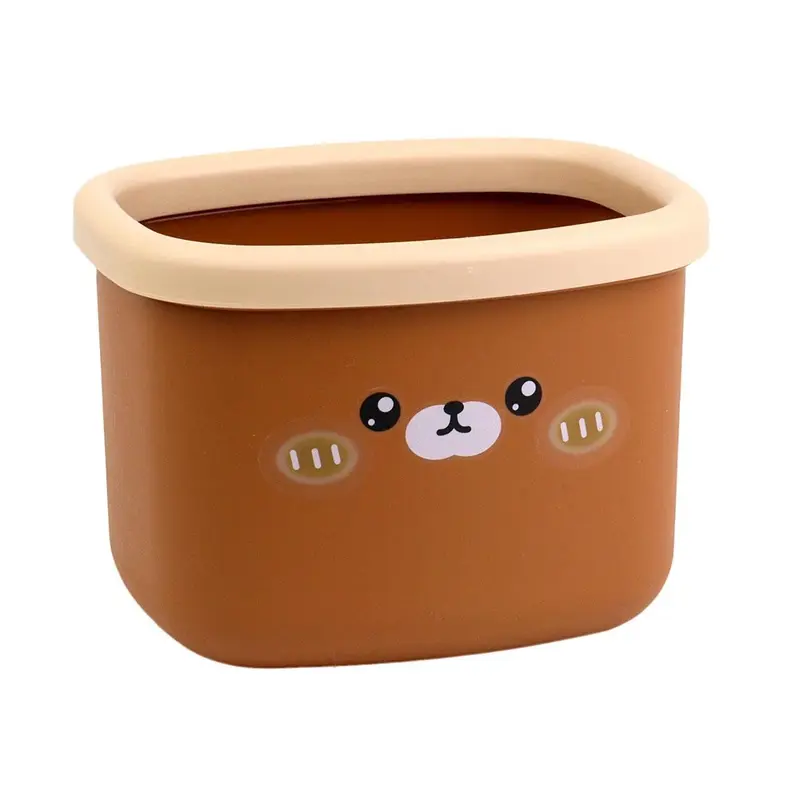 LIXEIRA DE MESA / PORTA TRECO DE PLASTICO URSO 16,5X13,5X12CM