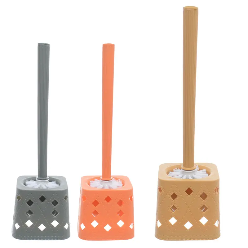 ESCOVA SANITARIA COM SUPORTE DE PLASTICO QUADRADO BORDA COSTURA 39,5X12,5CM
