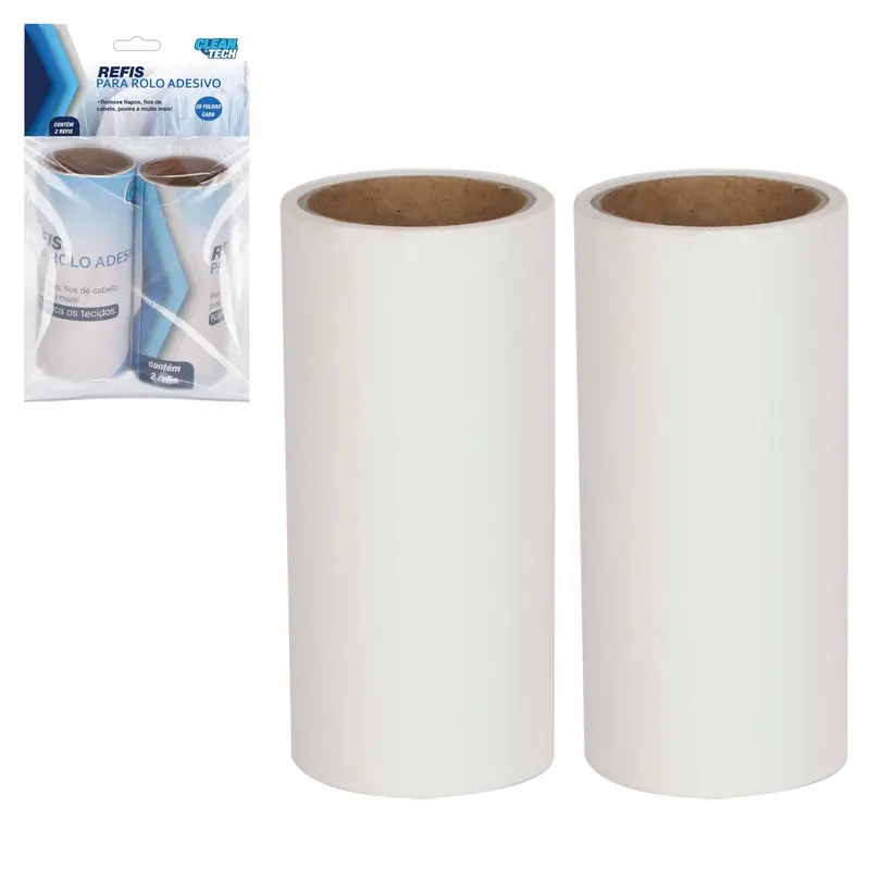 REFIL PARA PAPA BOLINHA / TIRA PELO ROLO DESCARTAVEIS COM 2 PECAS 20 FOLHAS CLEAN TECH