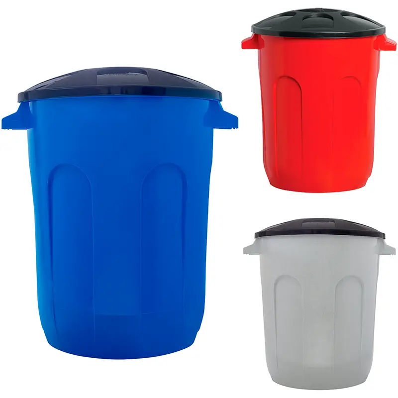 LIXEIRA CESTO DE PLASTICO REDONDO COLORS 30L