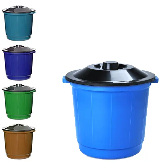 LIXEIRA CESTO DE PLASTICO REDONDO COLORS 10L