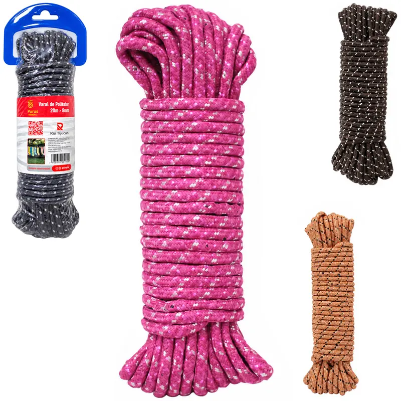 CORDA DE NYLON MESCLADA PARA VARAL COLORS 20MX8MM