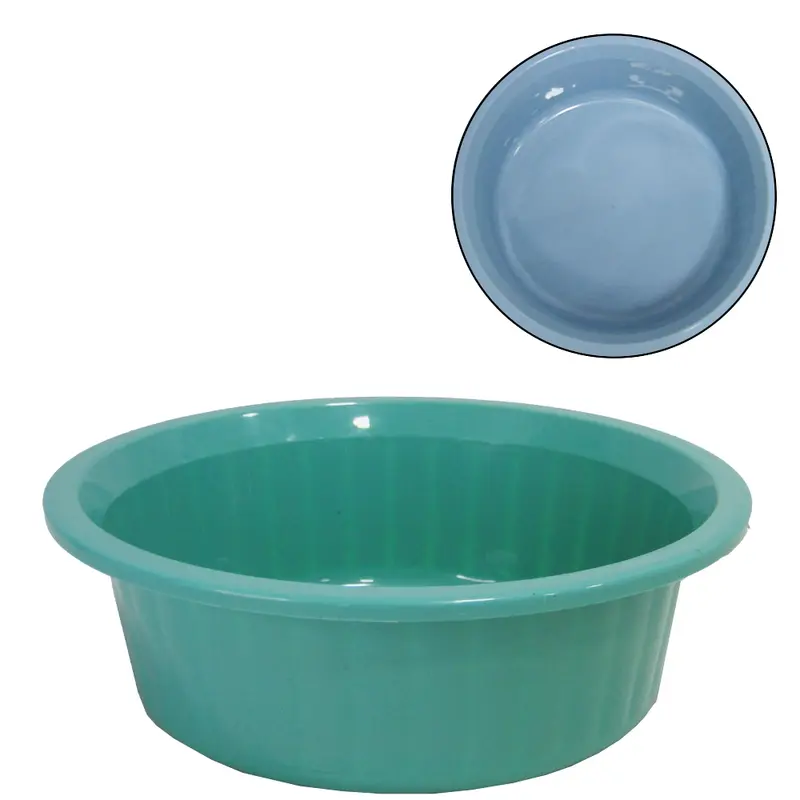 BACIA DE PLASTICO REDONDA CANELADA PEQUENA COLORS 1,25L 6,5X20CM DE Ø
