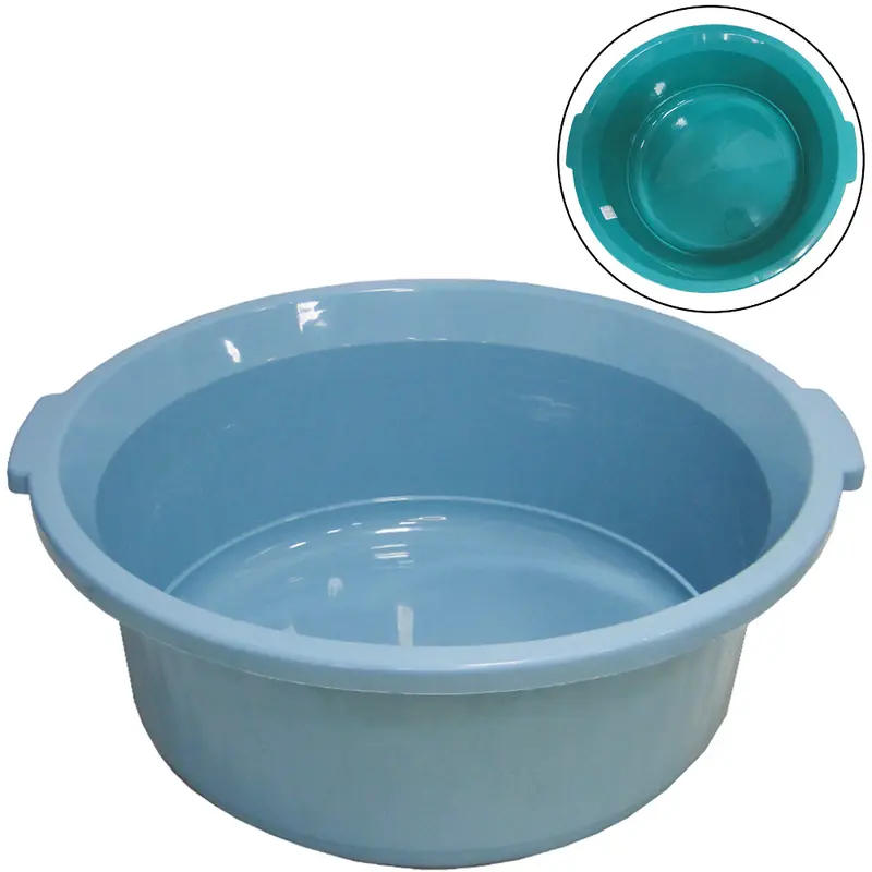 BACIA DE PLASTICO REDONDA CANELADA GIGANTE COLORS COM ALCA 29,5L 20X52CM DE Ø