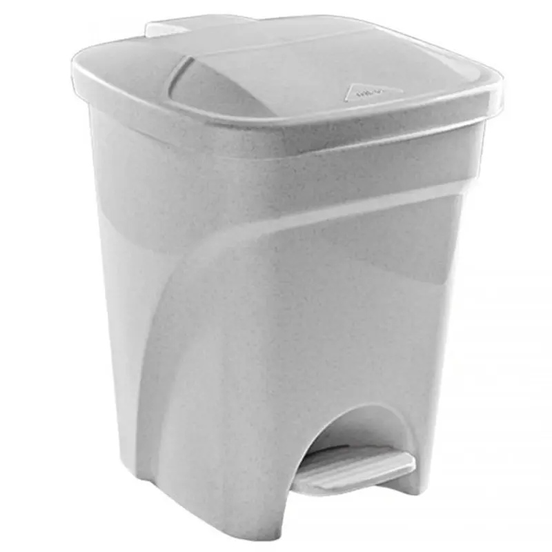LIXEIRA COM PEDAL DE PLASTICO QUADRADA COM TAMPA 21L
