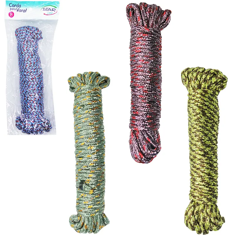 CORDA DE NYLON MESCLADA PARA VARAL COLORS 10MX5MM