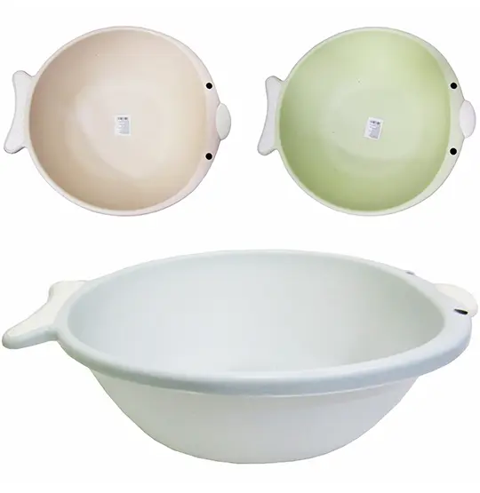 BACIA DE PLASTICO REDONDA PEIXINHO COLORS 4,5L 34,5X30,8X10,3CM