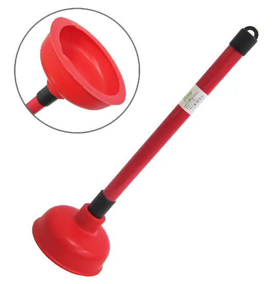 DESENTUPIDOR DE PIA DE BORRACHA CABO PVC 35X10CM DE Ø