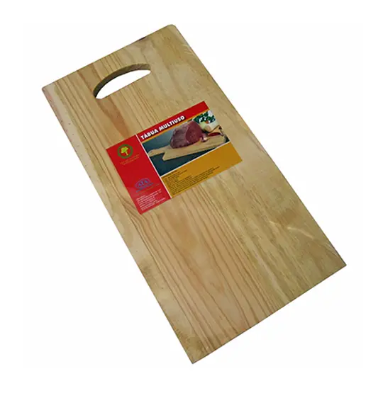 TABUA DE CORTE DE MADEIRA MULTIUSO RETANGULAR RETA Nº5 40X20CM