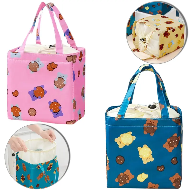 BOLSA TERMICA RETANGULAR ESTAMPAS SORTIDAS 20X19X13CM