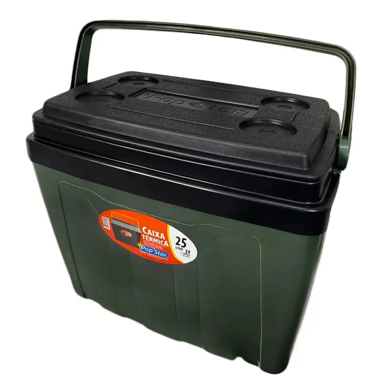CAIXA TERMICA DE PLASTICO POP STAR 25L 46X38X26CM
