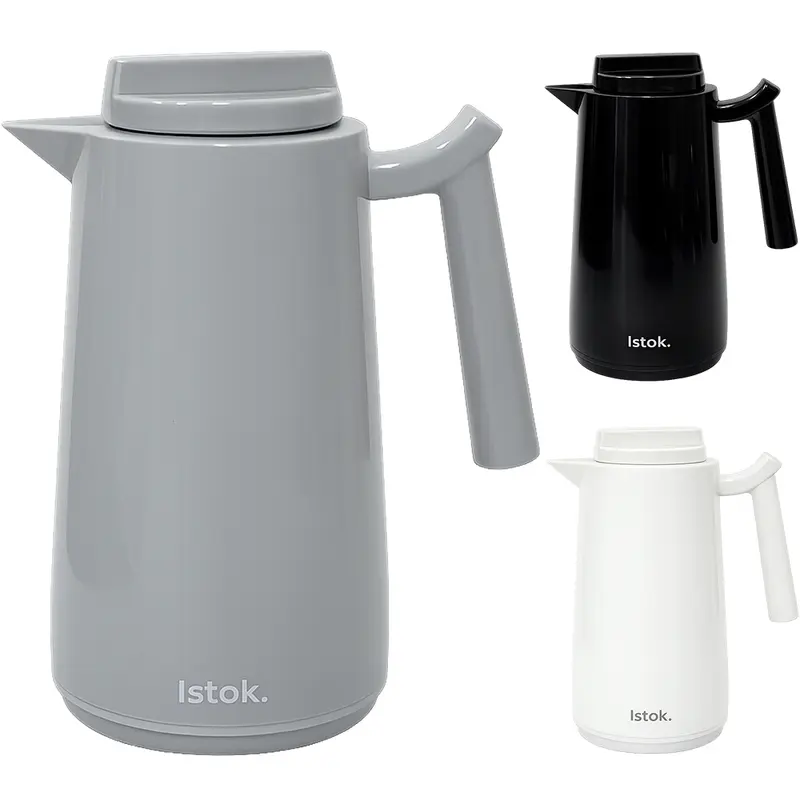 GARRAFA TERMICA COM AMPOLA DE VIDRO KISS CINZA / PRETA / OFF 400ML