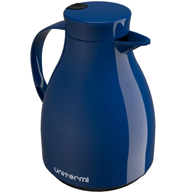 GARRAFA TERMICA COM AMPOLA DE VIDRO + GATILHO PARIS AZUL 1L