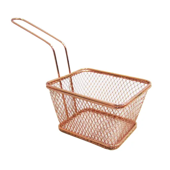 PETISQUEIRA ARAMADO / TELADO CABO METALIZADO ROSE GOLD 19X14X9CM