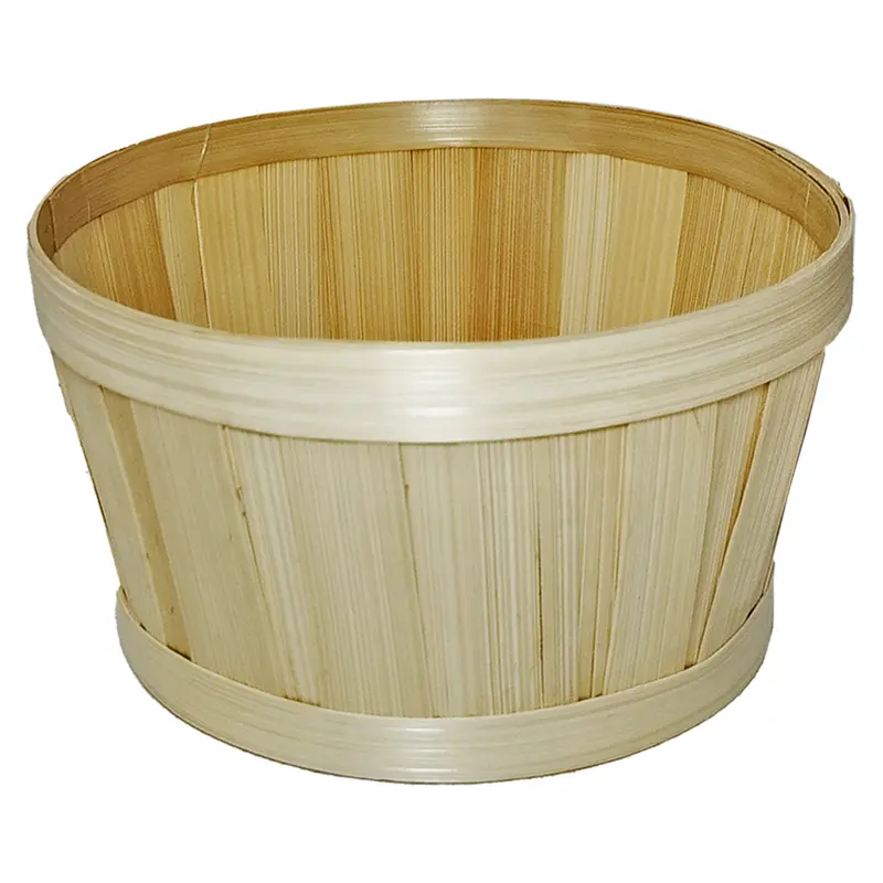 CESTO DE BAMBU REDONDO MEDIO 12X21,5CM DE Ø
