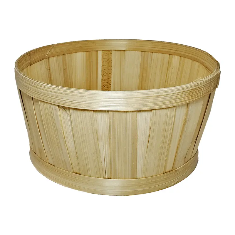 CESTO DE BAMBU REDONDO GRANDE 12,5X25CM DE Ø