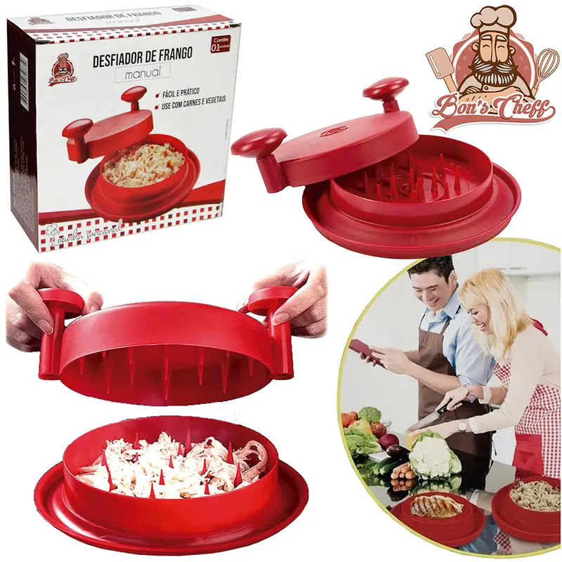 DESFIADOR DE FRANGO MANUAL DE PLASTICO 20CM DE Ø BONS CHEFF