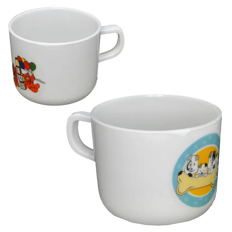 CANECA DE MELAMINA ESTAMPAS SORTIDAS 200ML