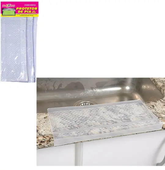 PROTETOR DE PVC PARA PIA COM ENCAIXE 34X16CM