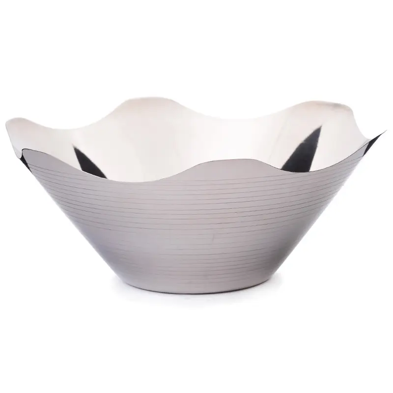 FRUTEIRA DE MESA DE INOX REDONDA FUTURE WAVES 25CM DE Ø