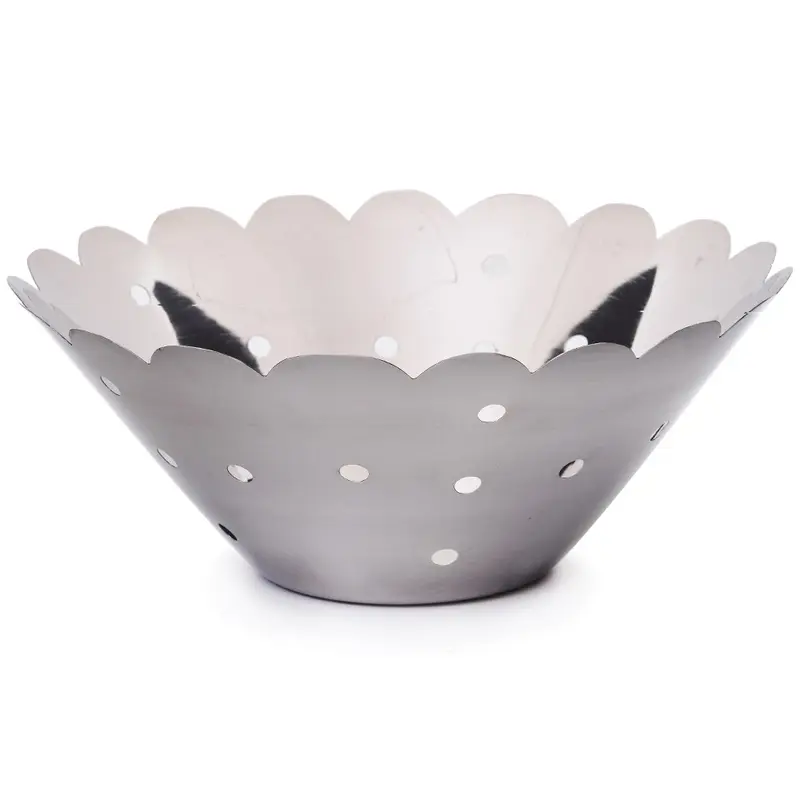 FRUTEIRA DE MESA DE INOX REDONDA FUTURE DOTS 25CM DE Ø