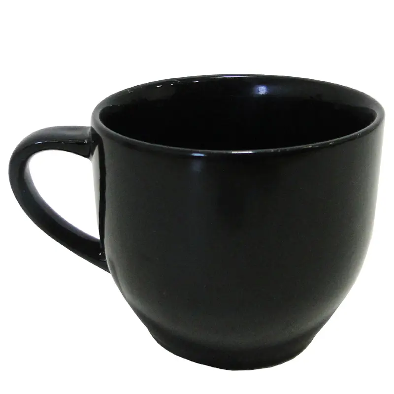 XICARA DE PORCELANA PARA CHA PRETA 170ML