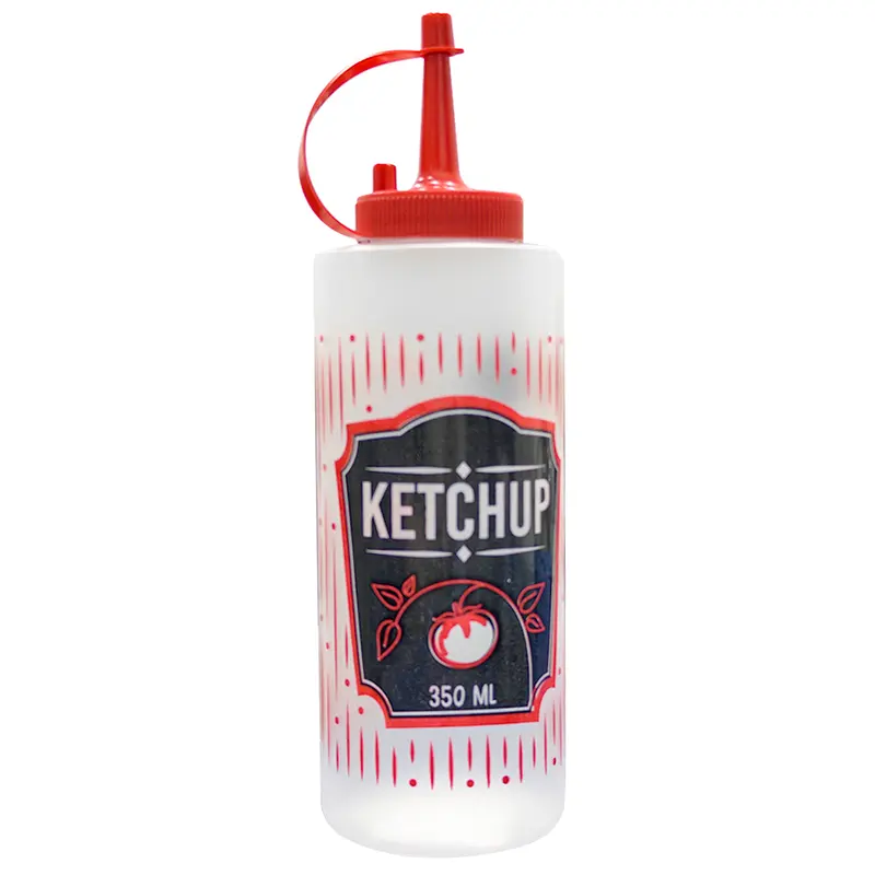BISNAGA DE PLASTICO PARA KETCHUP 350ML