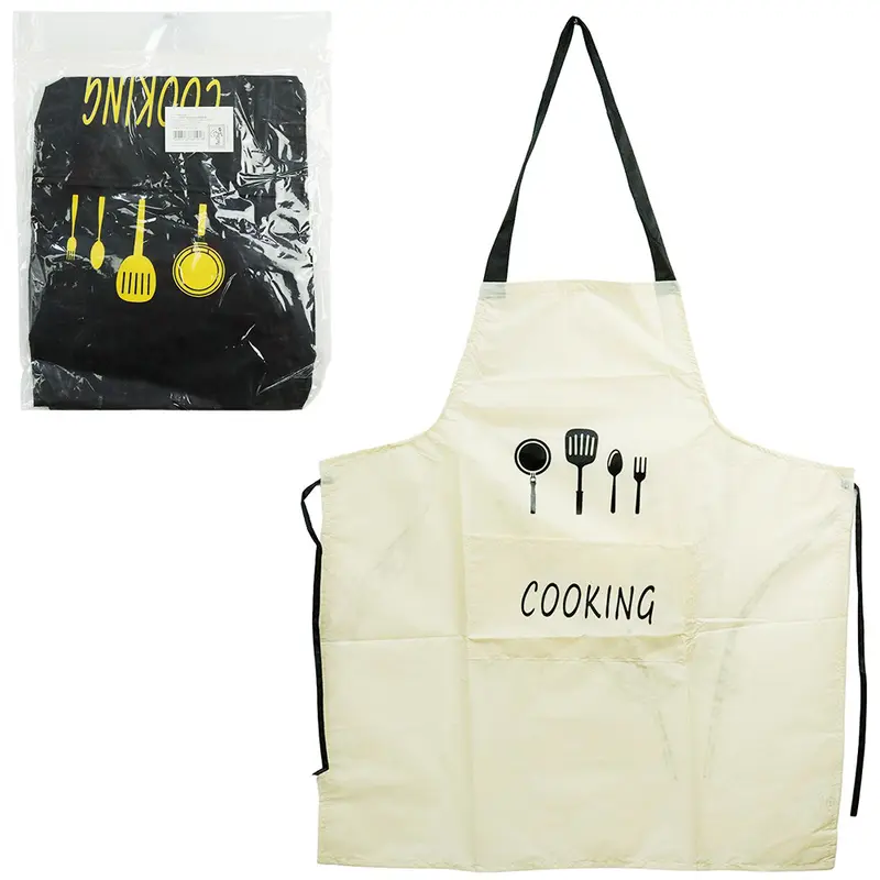 AVENTAL DE NAPA PARA COZINHA ESTAMPADO 70X60CM