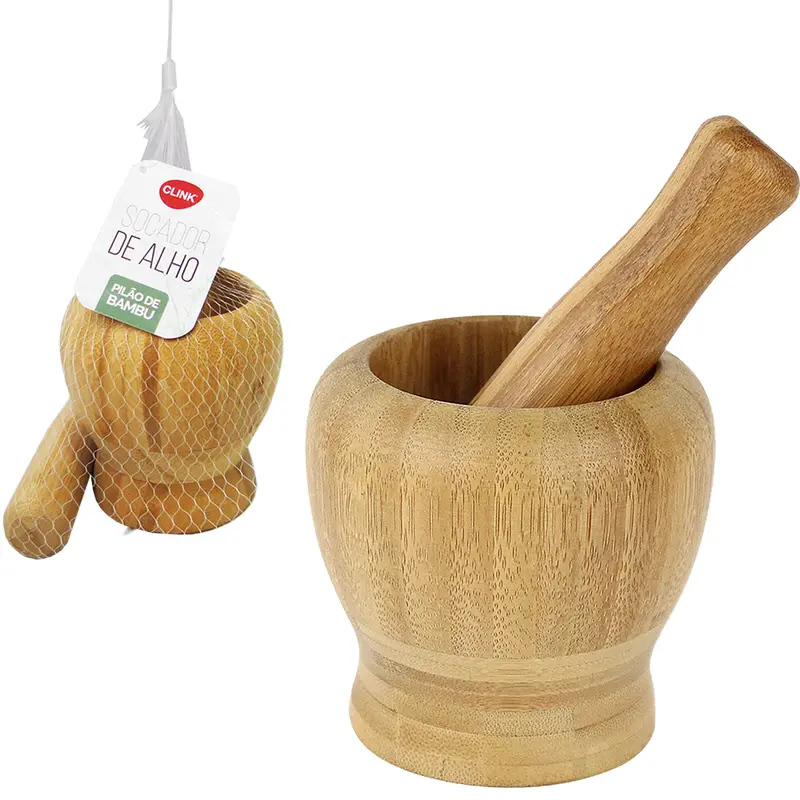 PILAO COM SOCADOR DE BAMBU NA REDE