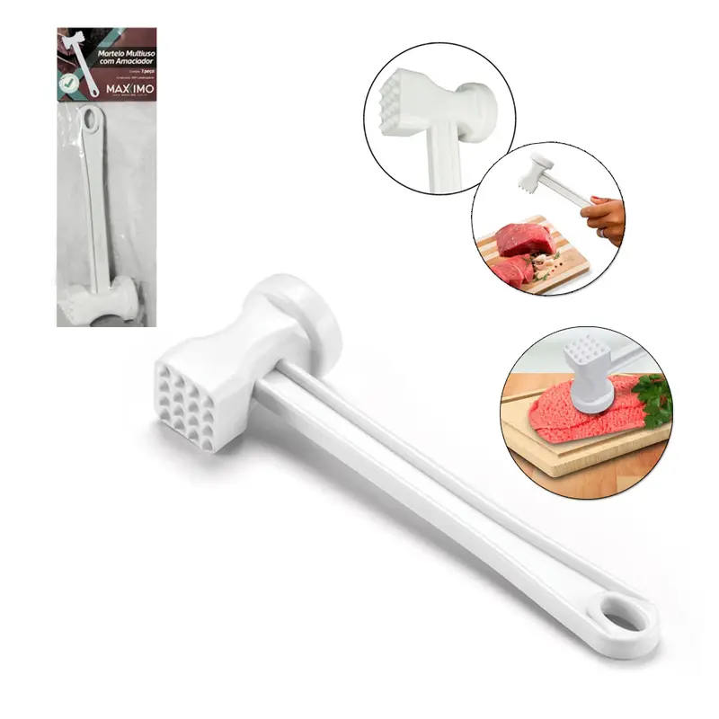 MARTELO DE PLASTICO PARA CARNE 21CM NA SOLAPA